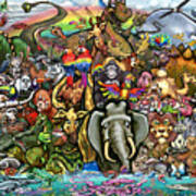Animals Of Planet Earth Poster