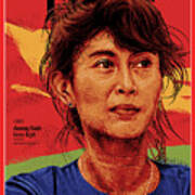 Anna San Suu Kyi, 1990 Poster