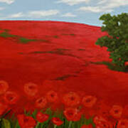 Annamaria's Poppies Poster