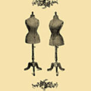 Antique Dress Forms Poster