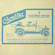 Antique Overland Automobile Company Advert Poster Poster