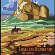 Arizona Retro Vintage Travel Poster Poster