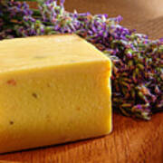 Aromatherapy Natural Soap And Lavender Poster