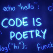 Art - Code Is Poetry Poster