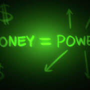 Art - Money Equals Power Poster