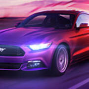 Art - The Great Ford Mustang Poster