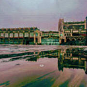 Asbury Park Beach Painting Of Photo By Max Oster Poster
