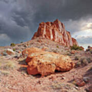 August 2023 Stormclouds Over Capital Reef Poster