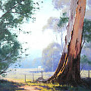 Australian Farm Painting Poster