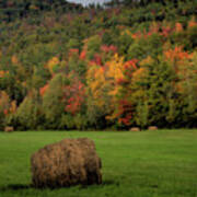 Autumn Hay Harvest Poster