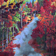 Autumn Leaves - Pathway Home Poster