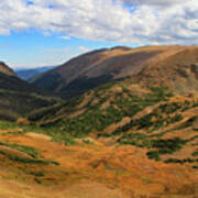 Autumn Mountain Valley In Rocky Mountain National Park Poster