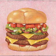 Bacon Double Cheeseburger Poster