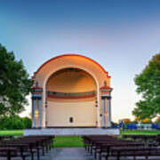 Bandshell At Sunset Poster