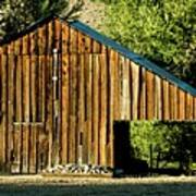 Barn On 26 With Christmas Lights Poster