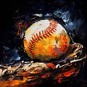 Baseball Art Poster
