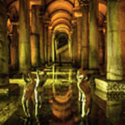 Basilica Cistern In Istanbul Poster