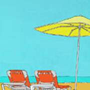Beach Chairs Poster
