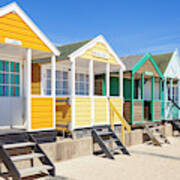 Beach Huts, Southwold, England Poster