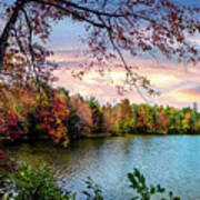 Beautiful Fall Colors At Indian Boundary Lake Poster