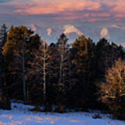 Beautiful Snowy Sangre De Cristo Mountains Poster