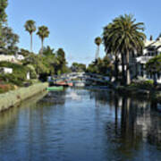 Beautiful Venice Canals In California Poster