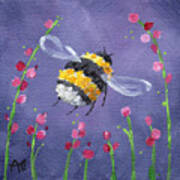 Bee Ballet - Bumblebee Painting Poster