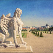 Belvedere Palace Gardens, Vienna Poster