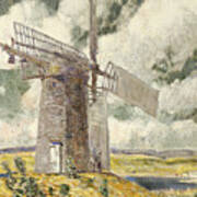 Bending Sail On The Old Mill, 1920 Poster
