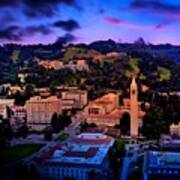 Berkeley University Of California Campus - Aerial At Sunset Poster