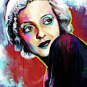 Bette Davis Painting Poster