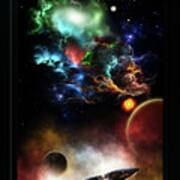 Beyond Space And Time Fractal Art Ii Fantasy Spacescape Poster