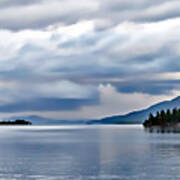 Big Clouds Over Lake George Poster