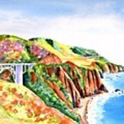 Bixby Bridge Big Sur California 4 Poster