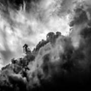 Black And White Clouds Poster