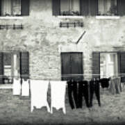 Black And White Laundry Poster