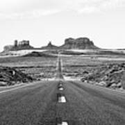 Black Arizona Series - Monument Valley Road Poster