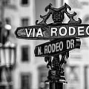 Black California Series - Rodeo Drive Beverly Hills Poster