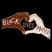 Black Lives Matters - Heart Hands Poster
