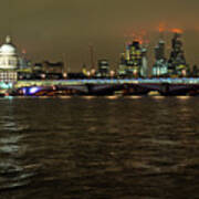 Blackfriars Bridge In London Poster