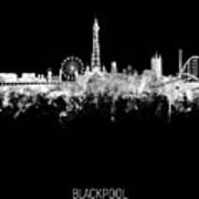 Blackpool England Skyline #81 Poster