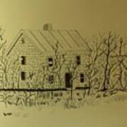 Blair Witch House Ink Drawing Poster