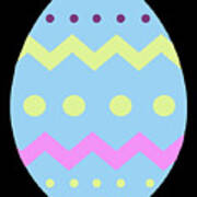 Blue Easter Egg Poster