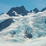Blue Glacier On Mount Olympus In Olympic National Park #3 Poster