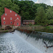 Blue Heron At Clinton Red Mill Poster