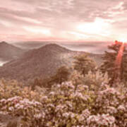 Blue Ridge Overlook Great Smoky Mountains Soft Hues Poster