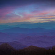 Blue Ridge Sunset Poster
