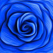 Blue Rose Poster
