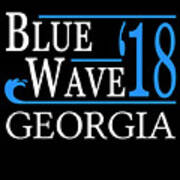 Blue Wave Georgia Vote Democrat Poster