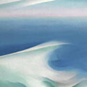 Blue Wave, Main - Modernist Abstract Seascape Painting Poster